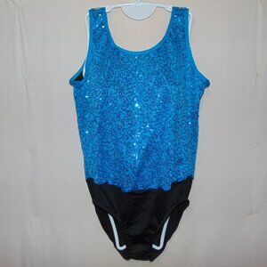 Weissman Blue Sequin Leotard SA